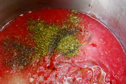 season the tomato sauce