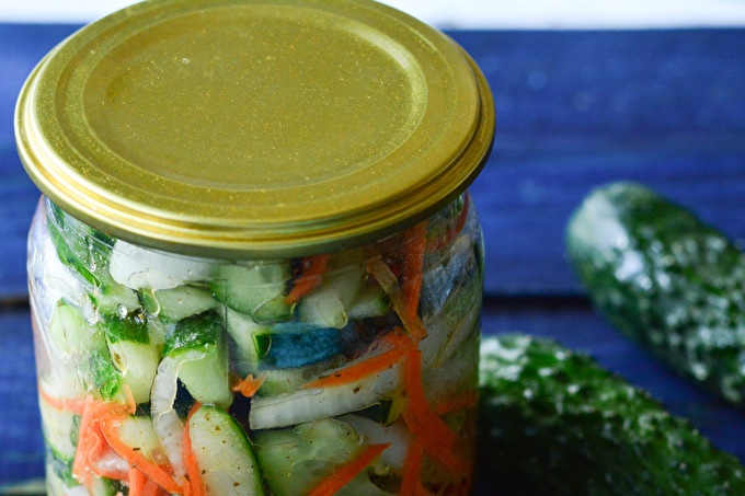 Korean cucumbers for the winter