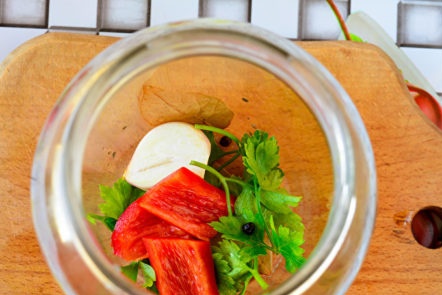 spices and spices in a jar