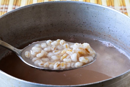 wash the barley