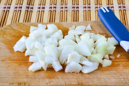 chop the onion