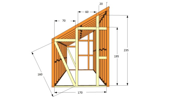 Single greenhouse drawing