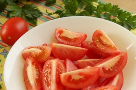 Cut tomatoes