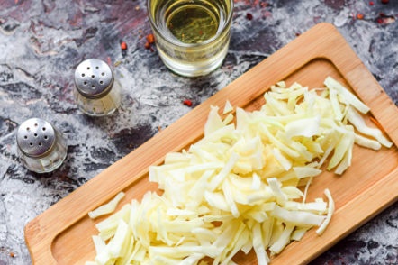 shredded cabbage