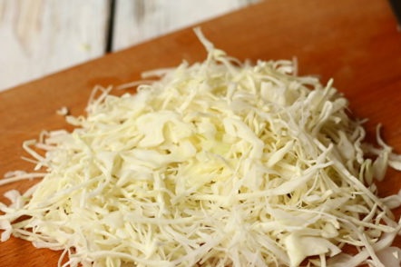 shred cabbage