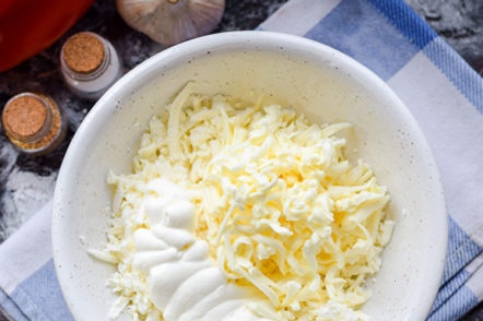 add cheese and sour cream