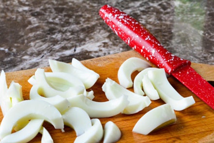 cut egg whites