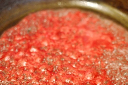frying in a pan
