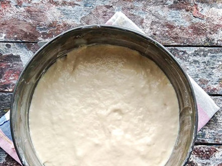 pour the dough into shape