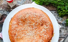 a pie with cabbage