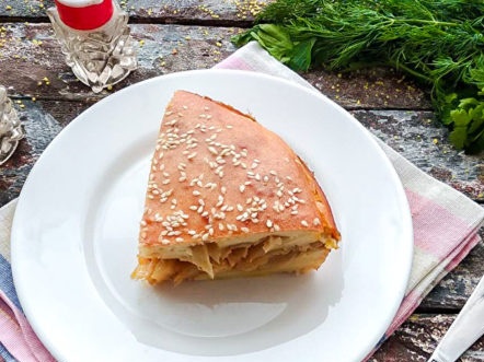 lazy cabbage pie