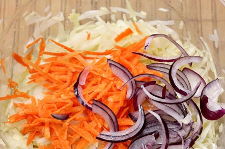 add carrots and onions