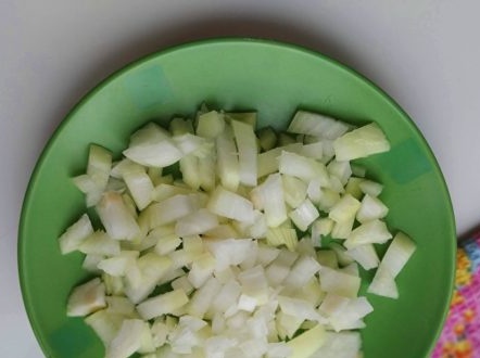 chop the onion