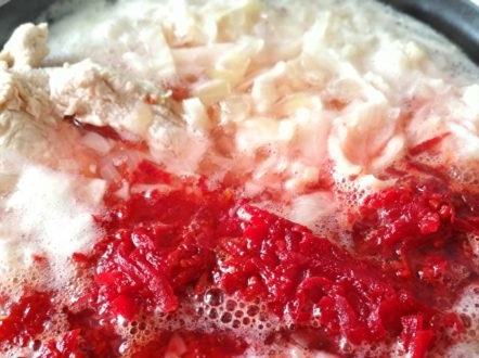 put in broth