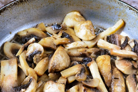 fry mushrooms