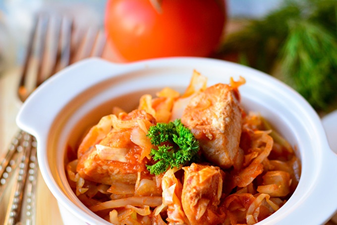 cabbage with chicken