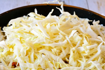 put in the pan