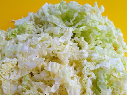 chop cabbage