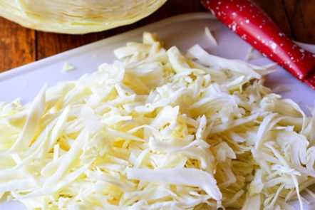 shred cabbage