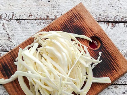 shred cabbage
