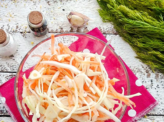 daily cabbage with garlic