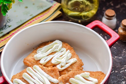 grease with mayonnaise